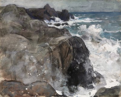 Storm på øen Yeu af Auguste Louis Lepère