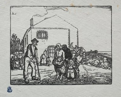 Tiggerne ved det sidste hus af Auguste Louis Lepère