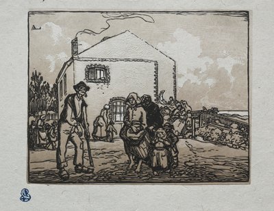 Tiggerne ved det sidste hus, 1905. af Auguste Louis Lepère