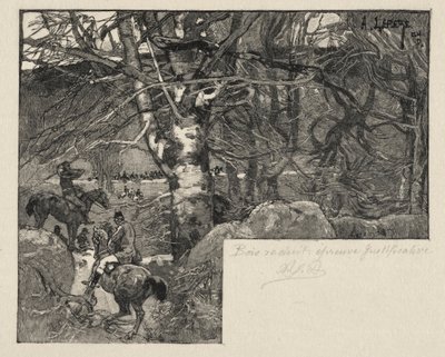 En jagt på Mont Gérard af Auguste Louis Lepère