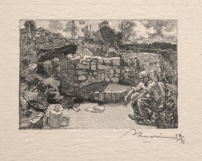 En stenbrudslodge af Auguste Louis Lepère