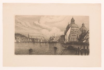 Canale Grande i Venedig af Auguste Numans