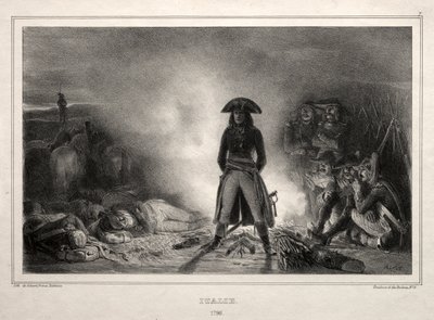 Album for 1836: Italien, 1796, Napoleon Bonaparte af Auguste Raffet