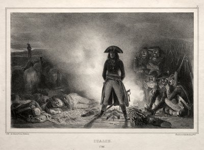 Album for 1836: Italien, 1796, Napoleon Bonaparte, 1836. af Auguste Raffet
