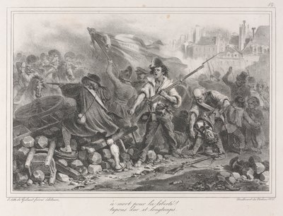 Album fra 1831: Frihed eller død! af Auguste Raffet