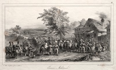 Album for 1831: Militær konvoj af Auguste Raffet