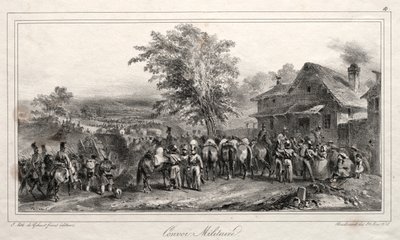Album for 1831: Militær konvoj, 1831. af Auguste Raffet