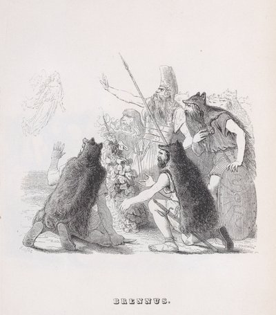 Brennus fra The Complete Works of Béranger, 1836 af Auguste Raffet