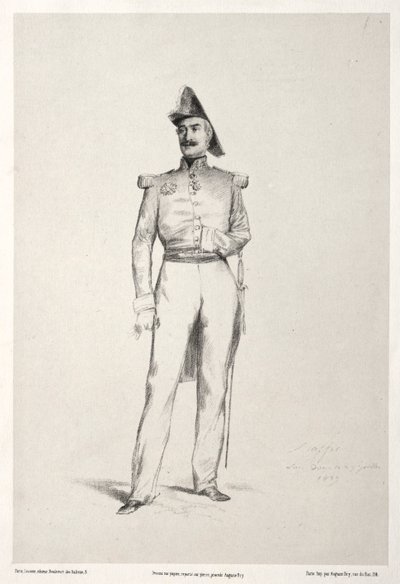 Marskal Baraquey dHilliers, 1859. af Auguste Raffet