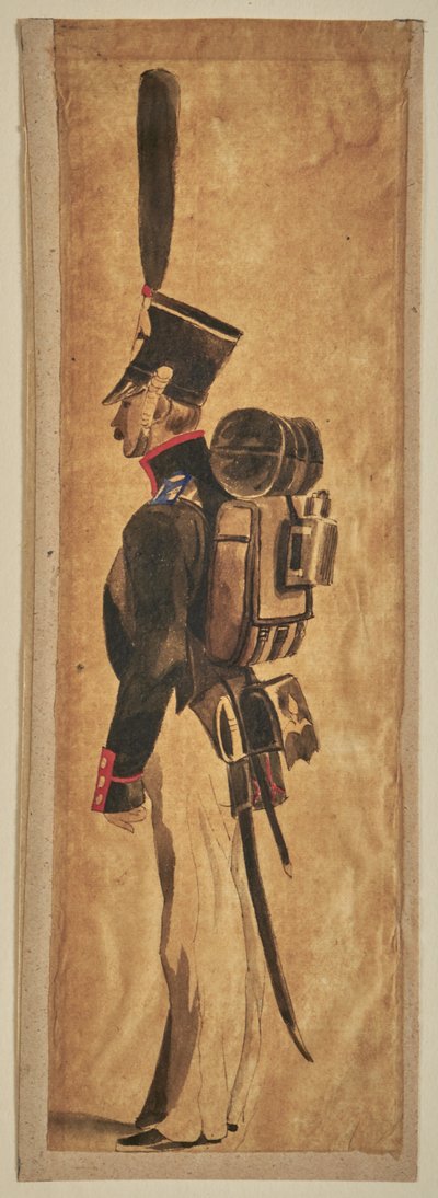 Studie einer Militäruniform: Infanterie af Auguste Raffet