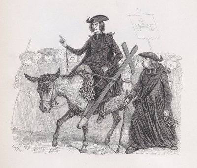 Missionærerne fra The Complete Works of Béranger, 1836. af Auguste Raffet