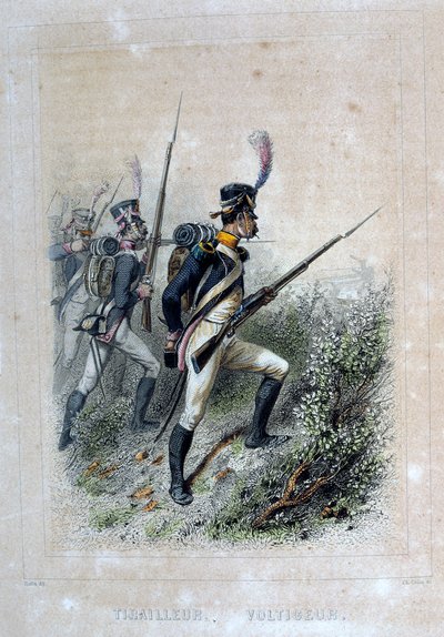Tirailleur Voltigeur, Rifleman, 1859. af Auguste Raffet