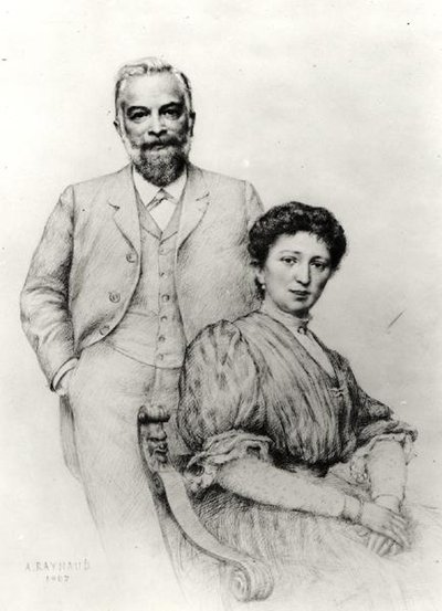 Adolphe Giraudon (1849-1929) og hans kone, Claire, 1907 af Auguste Raynaud