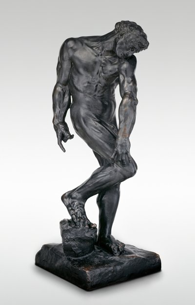 Adam, modelleret 1881, støbt omkring 1924. af Auguste Rodin