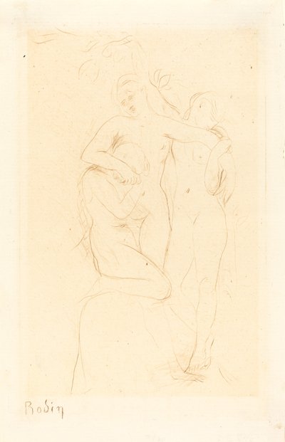 Sjæle i skærsilden, 1893. af Auguste Rodin