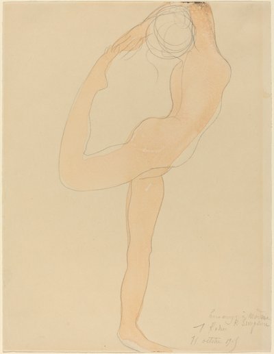 Dansende figur af Auguste Rodin