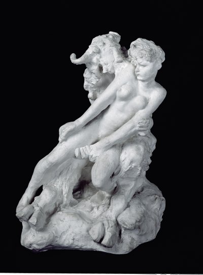 Faun og nymfe, ca. 1886 (gips) af Auguste Rodin
