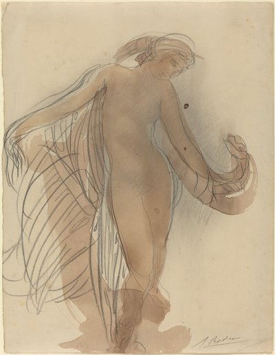 Figur fremadvendt af Auguste Rodin