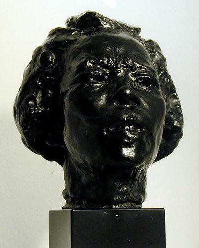 Hanako (bronze) (s/h foto) af Auguste Rodin