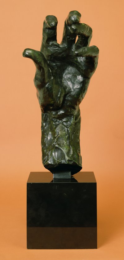 Stor venstre hånd (bronze) af Auguste Rodin