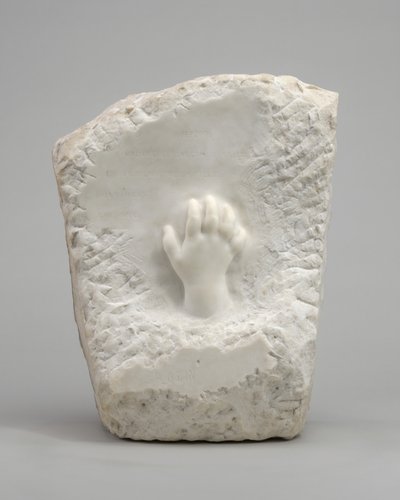 Mindehjælpshånd af et barn, 1908. af Auguste Rodin
