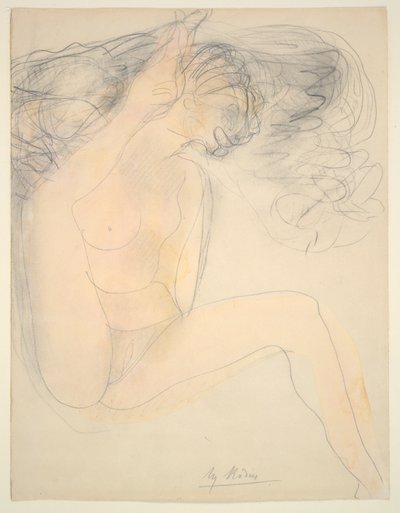 Nøgen - hæl på øret af Auguste Rodin