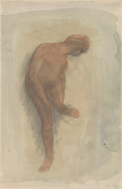 Nøgen kvindeskikkelse med venstre fod, 1900-1912. af Auguste Rodin
