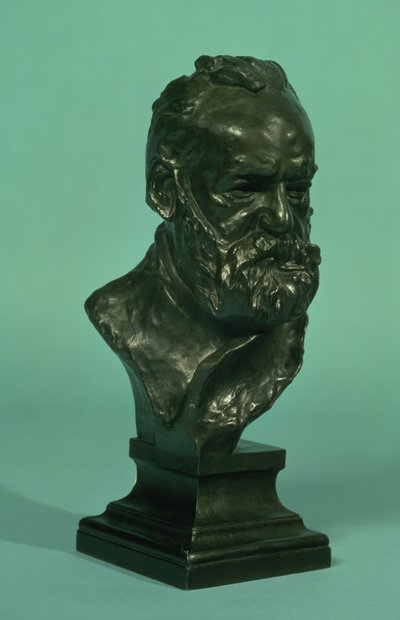 Portræthoved af Victor Hugo (1802-85) (bronze) af Auguste Rodin