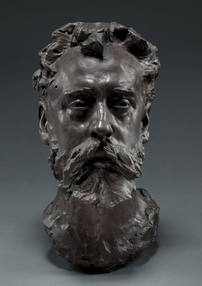 Portræt af William E. Henley, 1882 af Auguste Rodin