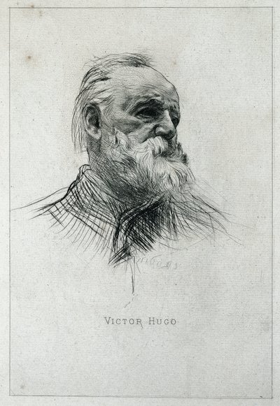 Portræt af forfatteren Victor Hugo af Auguste Rodin