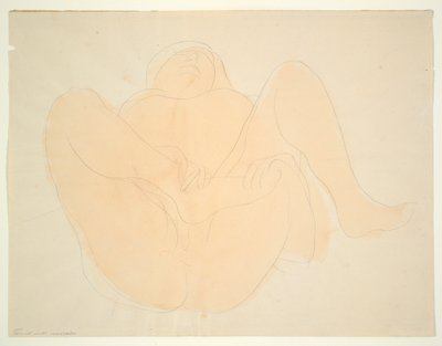Liggende nøgen kvinde af Auguste Rodin