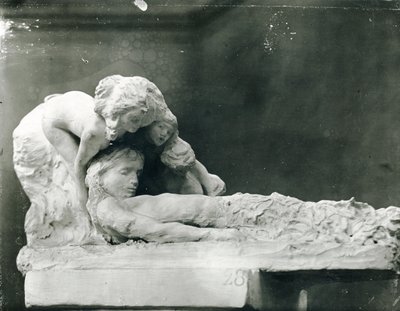 Digterens opstandelse (gips) af Auguste Rodin