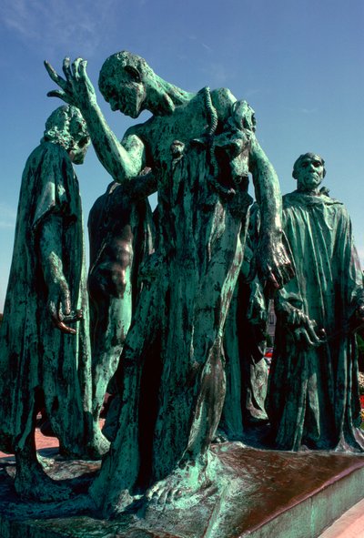 Statue af Calais-borgerne, 1800-tallet. af Auguste Rodin