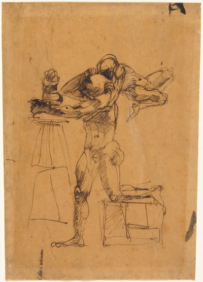 Billedhuggerens geni, ca. 1880-1883. af Auguste Rodin