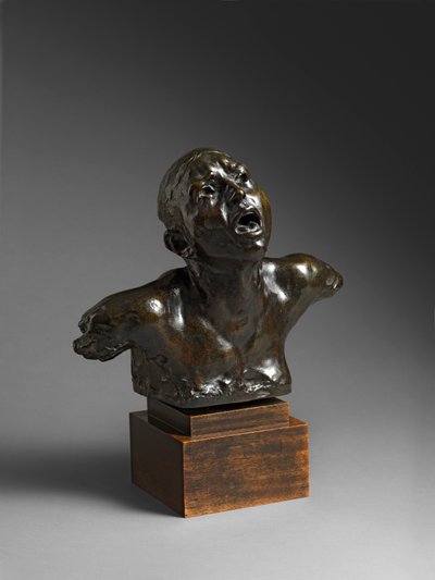 Skriget, Le Cri, før 1886 af Auguste Rodin