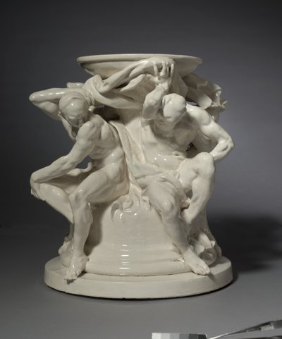 Titans, Support for a Vase, designet af Albert-Ernest Carrier-Belleuse af Auguste Rodin