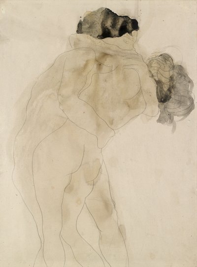 To omfavnende figurer, c1900 af Auguste Rodin