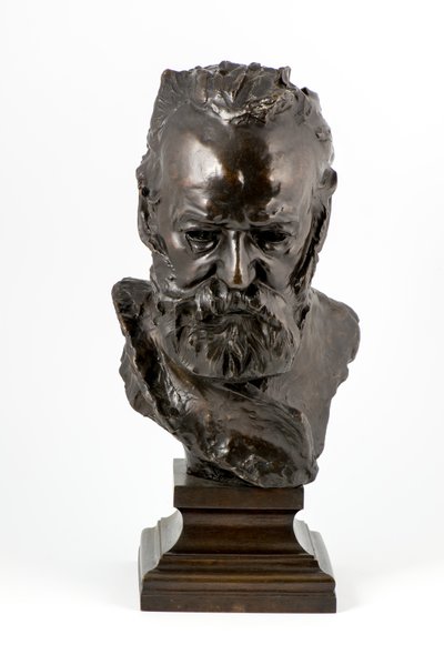 Victor Hugo (bronzestøbt efter originalen fra 1886) (bronze) af Auguste Rodin