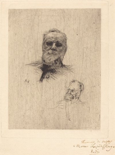 Victor Hugo, De Face af Auguste Rodin