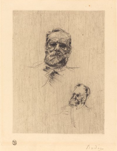 Victor Hugo, De Face af Auguste Rodin