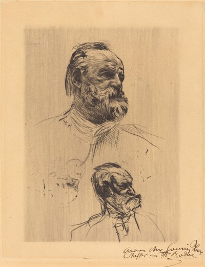 Victor Hugo, Three Quarters af Auguste Rodin
