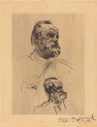 Victor Hugo, trekvartprofil af Auguste Rodin