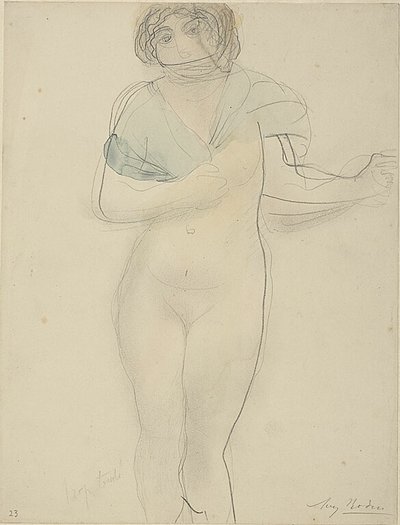 Kvinde med sjal af Auguste Rodin