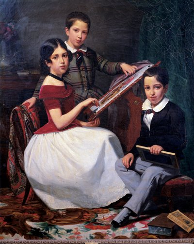 Børn af rådmand Joaquin Torquato Alves Ribeiro af Auguste Roquemont