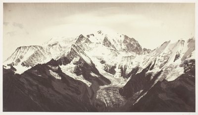 Savoie 46, Mont-Blanc, Set fra Mont-Joli af Auguste Rosalie Bisson