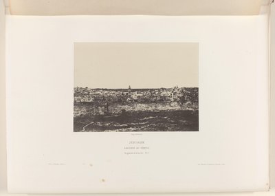 Se på Jeruzalem, med de ommuring af templet Jerusalem. Tempel indhegning. Generelt billede af østsiden (titel på objektet) af Auguste Salzmann
