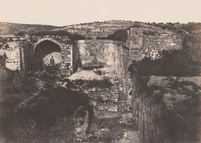 Jérusalem: Église de Sainte Marie Madeleine (Jerusalem: Church of St. Mary Magdalene),1854 (foto) af Auguste Salzmann