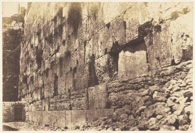 Jerusalem. Templets indhegning, vestside. Heit-el-Morharby af Auguste Salzmann