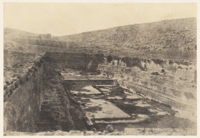 Jerusalem. Salomons bassiner. Detaljer af Auguste Salzmann
