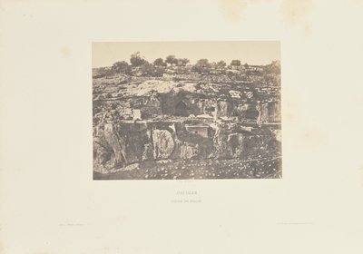 Jerusalem. Landsbyen Siloam af Auguste Salzmann